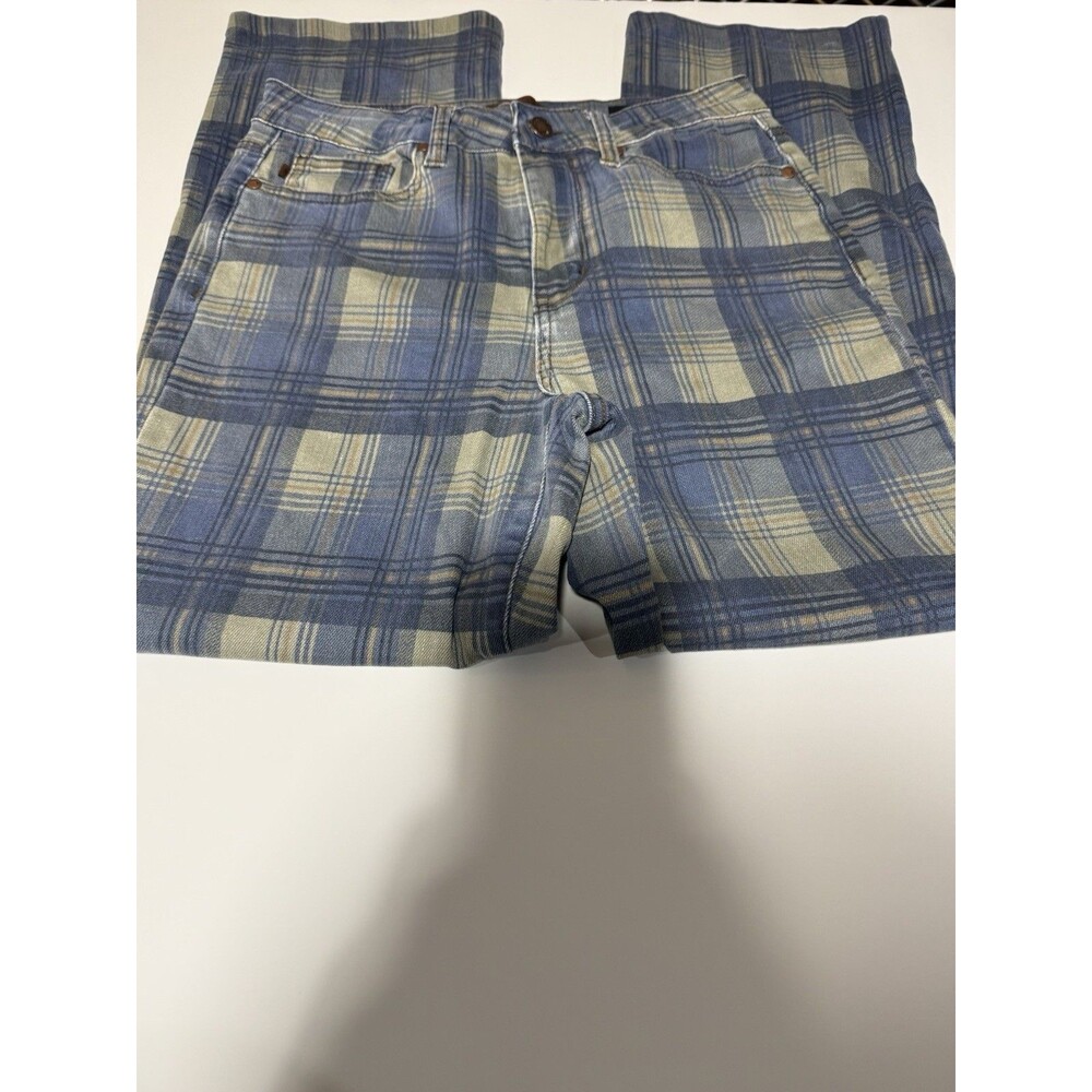 Judy Blue Women's High Waist  Vintage Look Plaid Straight 7 / 28 - Picture 3 of 12